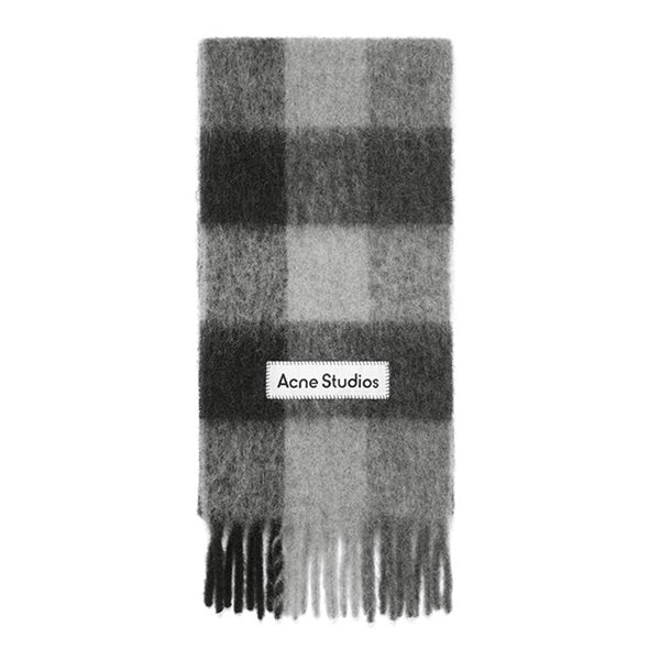 Acne Studios アクネストゥディオズ ウールモヘア チェックマフラー FN-UX-SCAR000115