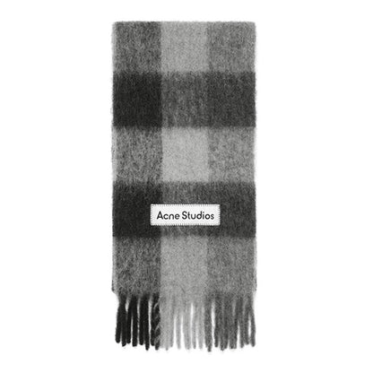 Acne Studios アクネストゥディオズ ウールモヘア チェックマフラー FN-UX-SCAR000115