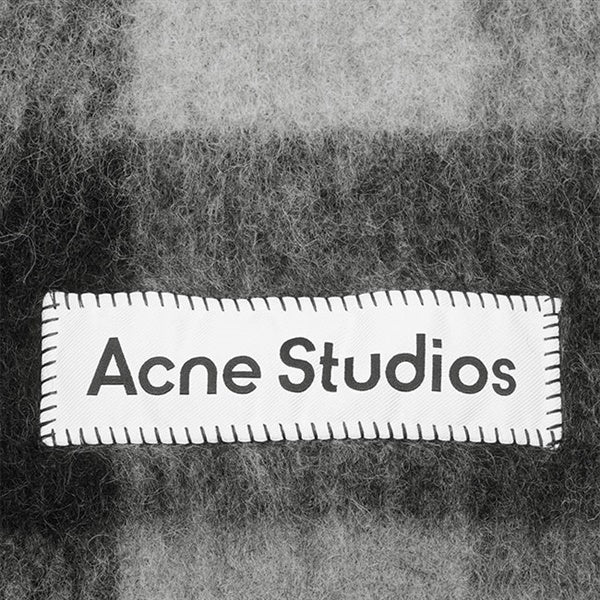 Acne Studios アクネストゥディオズ ウールモヘア チェックマフラー FN-UX-SCAR000115