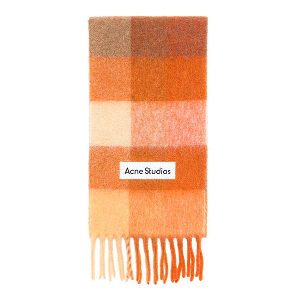 Acne Studios アクネストゥディオズ ウールモヘア チェックマフラー FN-UX-SCAR000115