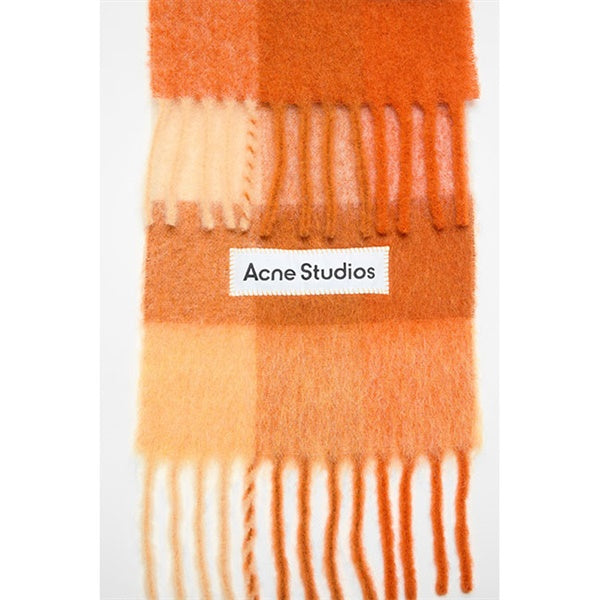 Acne Studios アクネストゥディオズ ウールモヘア チェックマフラー FN-UX-SCAR000115