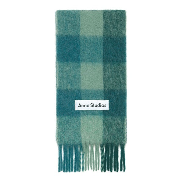 Acne Studios アクネストゥディオズ ウールモヘア チェックマフラー FN-UX-SCAR000115