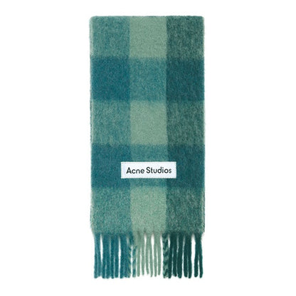 Acne Studios アクネストゥディオズ ウールモヘア チェックマフラー FN-UX-SCAR000115