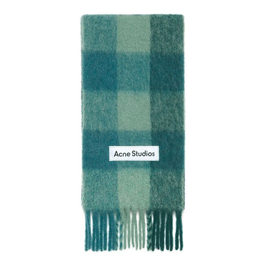Acne Studios アクネストゥディオズ ウールモヘア チェックマフラー FN-UX-SCAR000115