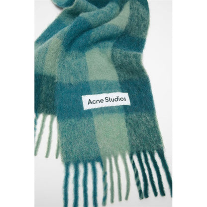 Acne Studios アクネストゥディオズ ウールモヘア チェックマフラー FN-UX-SCAR000115