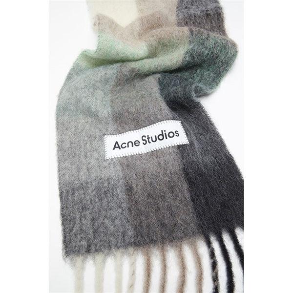Acne Studios アクネストゥディオズ ウールモヘア チェックマフラー FN-UX-SCAR000115