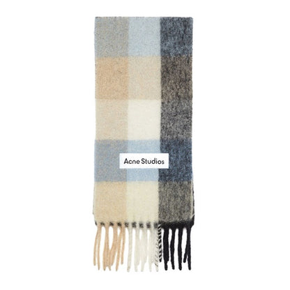 Acne Studios アクネストゥディオズ ウールモヘア チェックマフラー FN-UX-SCAR000115