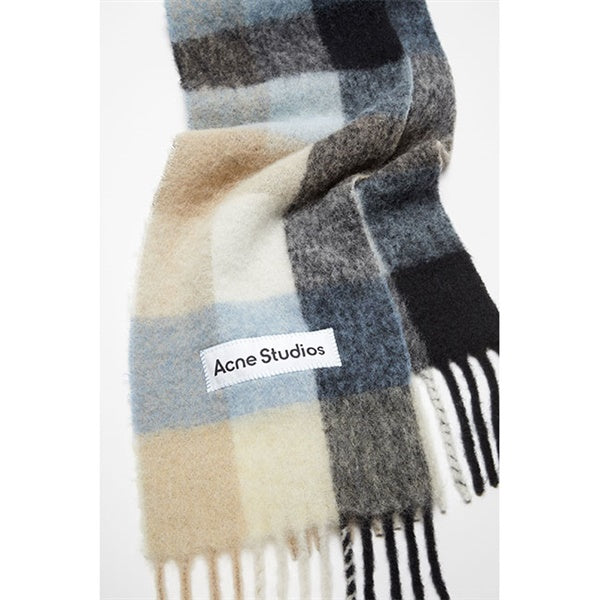 Acne Studios アクネストゥディオズ ウールモヘア チェックマフラー FN-UX-SCAR000115