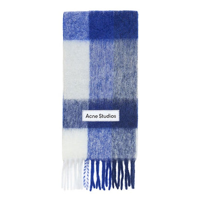 Acne Studios アクネストゥディオズ ウールモヘア チェックマフラー FN-UX-SCAR000115