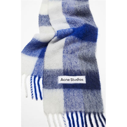 Acne Studios アクネストゥディオズ ウールモヘア チェックマフラー FN-UX-SCAR000115
