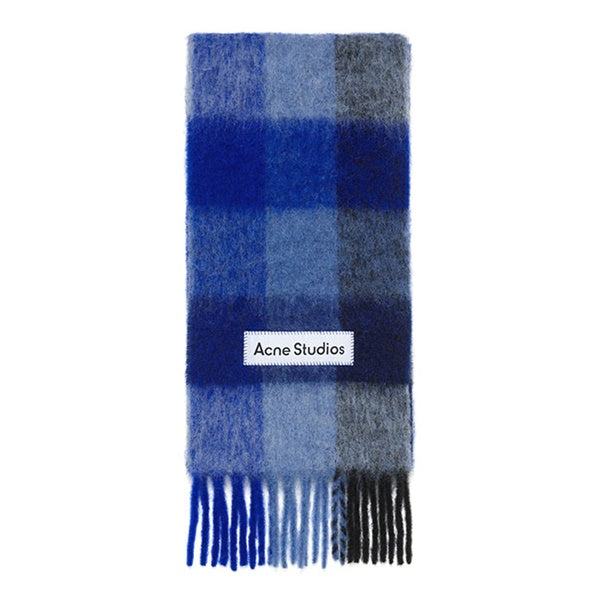 Acne Studios アクネストゥディオズ ウールモヘア チェックマフラー FN-UX-SCAR000115