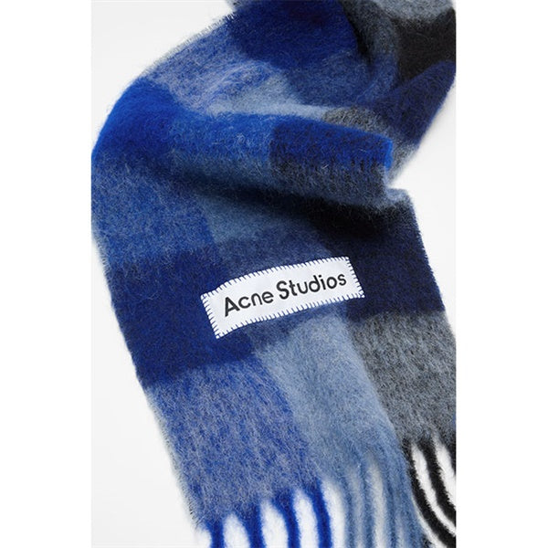 Acne Studios アクネストゥディオズ ウールモヘア チェックマフラー FN-UX-SCAR000115