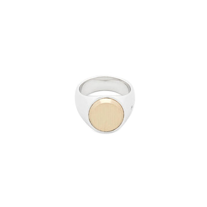 TOMWOOD トムウッド Oval Gold Top オーバル ゴールドトップ リング 100824M **