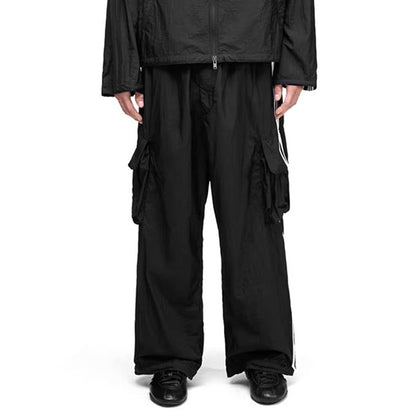 Y-3 ワイスリー ルーズフィット ワイヤード スリーストライプス ナイロンカーゴパンツ KF1087