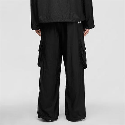 Y-3 ワイスリー ルーズフィット ワイヤード スリーストライプス ナイロンカーゴパンツ KF1087