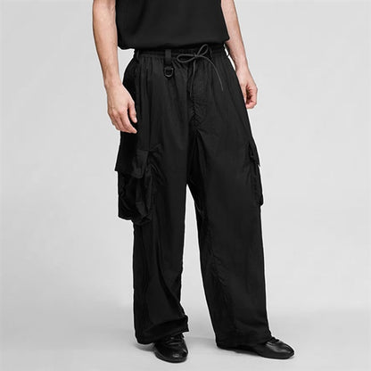 Y-3 ワイスリー ルーズフィット ワイヤード スリーストライプス ナイロンカーゴパンツ KF1087