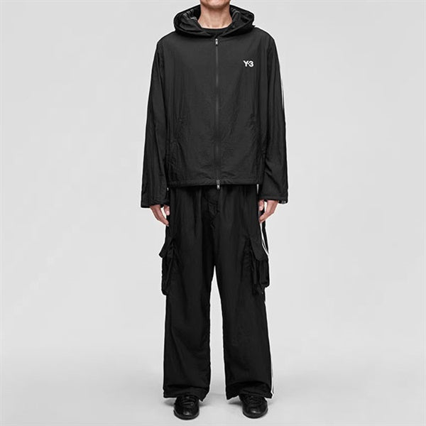 Y-3 ワイスリー ルーズフィット ワイヤード スリーストライプス ナイロンカーゴパンツ KF1087