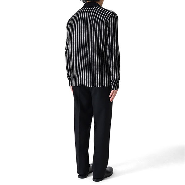 JIL SANDER ジルサンダー CAMICIA ML カミーチャ ストライプ ニットジャケット J22DL0358 J15467