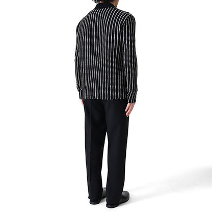 JIL SANDER ジルサンダー CAMICIA ML カミーチャ ストライプ ニットジャケット J22DL0358 J15467