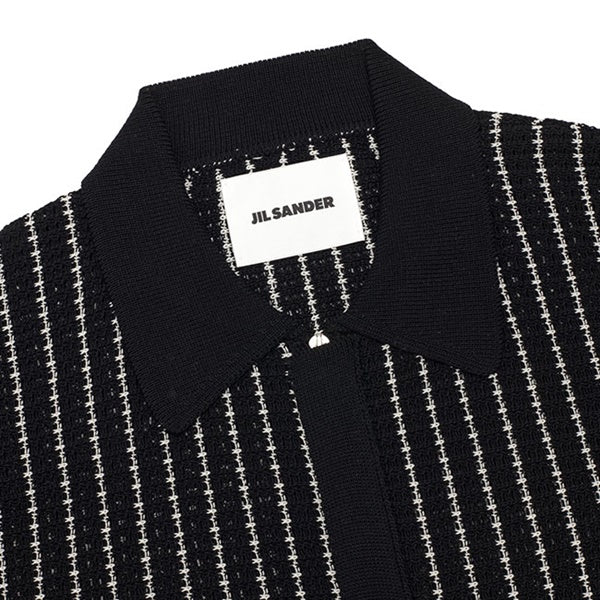 JIL SANDER ジルサンダー CAMICIA ML カミーチャ ストライプ ニットジャケット J22DL0358 J15467