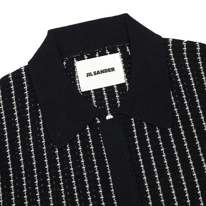 JIL SANDER ジルサンダー CAMICIA ML カミーチャ ストライプ ニットジャケット J22DL0358 J15467