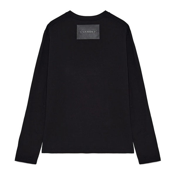 JIL SANDER+ ジルサンダープラス T-SHIRT 159 CN LS W/LH レザーパッチ ロンT J47GC0159 J20103