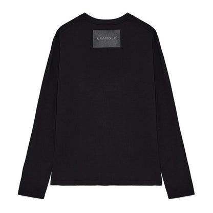 JIL SANDER+ ジルサンダープラス T-SHIRT 159 CN LS W/LH レザーパッチ ロンT J47GC0159 J20103