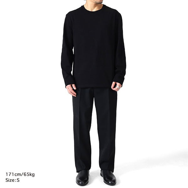 JIL SANDER+ ジルサンダープラス T-SHIRT 159 CN LS W/LH レザーパッチ ロンT J47GC0159 J20103