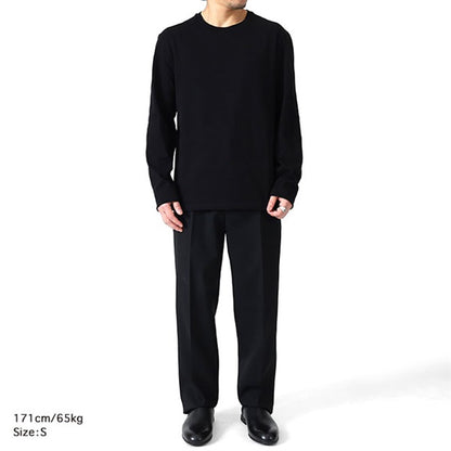 JIL SANDER+ ジルサンダープラス T-SHIRT 159 CN LS W/LH レザーパッチ ロンT J47GC0159 J20103