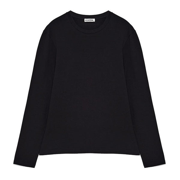 JIL SANDER+ ジルサンダープラス T-SHIRT 159 CN LS W/LH レザーパッチ ロンT J47GC0159 J20103