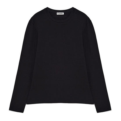 JIL SANDER+ ジルサンダープラス T-SHIRT 159 CN LS W/LH レザーパッチ ロンT J47GC0159 J20103
