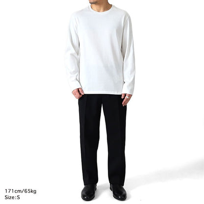 JIL SANDER+ ジルサンダープラス T-SHIRT 159 CN LS W/LH レザーパッチ ロンT J47GC0159 J20103