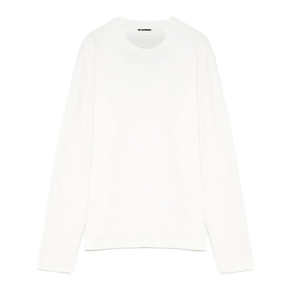 JIL SANDER+ ジルサンダープラス T-SHIRT 159 CN LS W/LH レザーパッチ ロンT J47GC0159 J20103