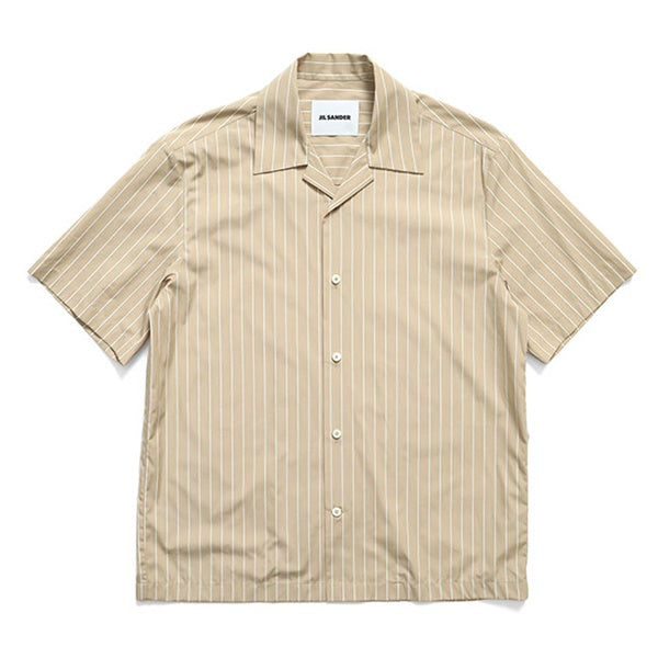 JIL SANDER ジルサンダー オープンカラー ストライプシャツ J22DL0362 J45329