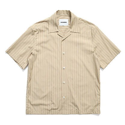 JIL SANDER ジルサンダー オープンカラー ストライプシャツ J22DL0362 J45329