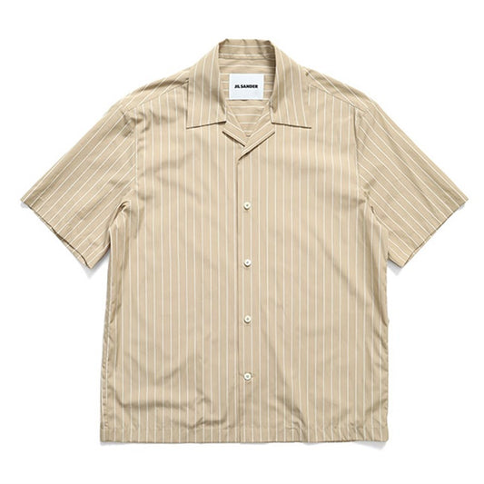 JIL SANDER ジルサンダー オープンカラー ストライプシャツ J22DL0362 J45329