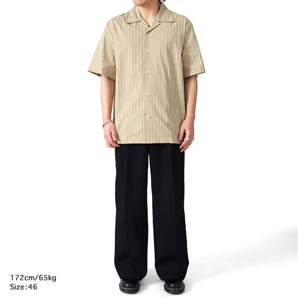 JIL SANDER ジルサンダー オープンカラー ストライプシャツ J22DL0362 J45329