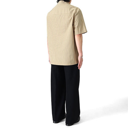 JIL SANDER ジルサンダー オープンカラー ストライプシャツ J22DL0362 J45329