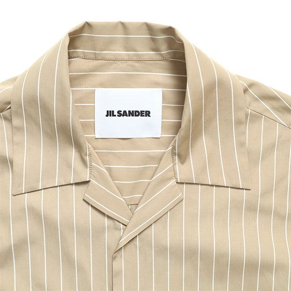 JIL SANDER ジルサンダー オープンカラー ストライプシャツ J22DL0362 J45329