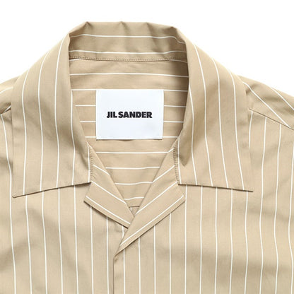 JIL SANDER ジルサンダー オープンカラー ストライプシャツ J22DL0362 J45329