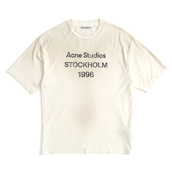 Acne Studios アクネ ストゥディオズ スタンプロゴ ダメージTシャツ FN
