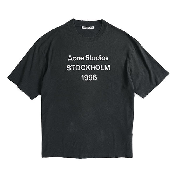 Acne Studios アクネ ストゥディオズ スタンプロゴ ダメージTシャツ FN