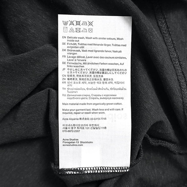 Acne Studios アクネ ストゥディオズ スタンプロゴ ダメージTシャツ FN-UX-TSHI000013 **