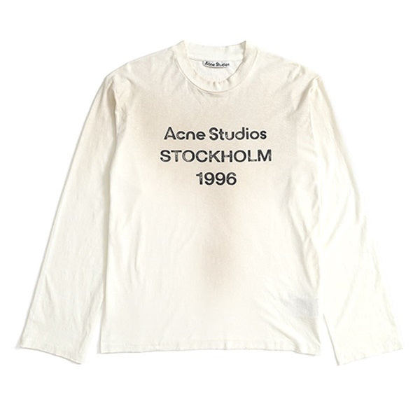 Acne Studios アクネ ストゥディオズ スタンプロゴ ダメージTシャツ FN