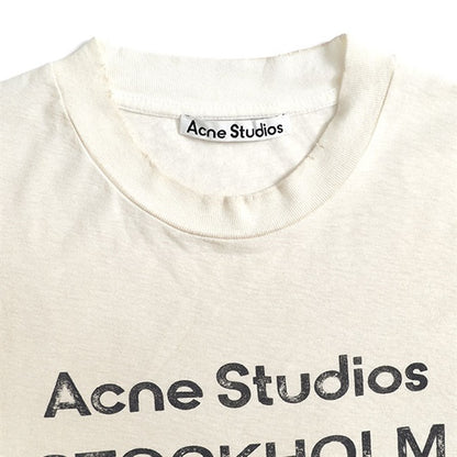 Acne Studios アクネ ストゥディオズ スタンプロゴ ダメージTシャツ FN-UX-TSHI000016 **