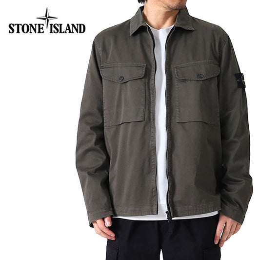 Stone Island ストーンアイランド ガーメントダイ シャツジャケット 1200128 S0012