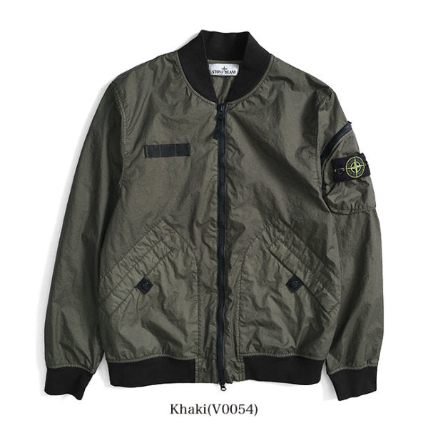 ストーンアイランド ガーメントダイMA-1 ボンバージャケット S カーキ Stone Island ストーンアイランド ガーメントダイ MA-1 ミリタリー