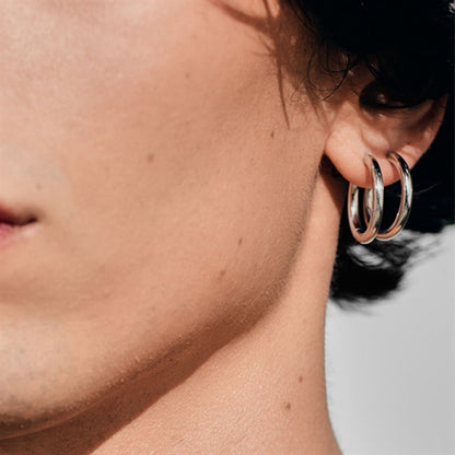 TOMWOOD トムウッド Classic Hoops Medium シルバー クラシック フープ ミディアム ピアス 100191