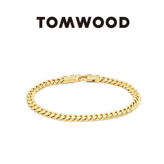 TOMWOOD トムウッド Curb Bracelet L Gold ゴールド カーブ ブレスレット 100254 **
