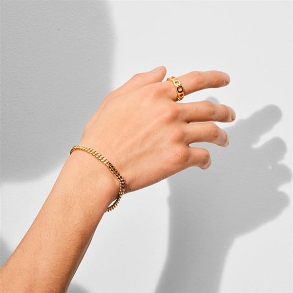 TOMWOOD トムウッド Curb Bracelet L Gold ゴールド カーブ ブレスレット 100254 **